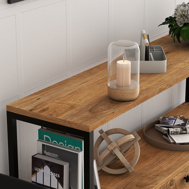 Asir Credenza con 3 ante Nero V2 Noce