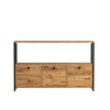 Asir Credenza con 3 ante Nero V2 Noce