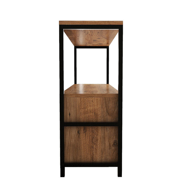 Asir Credenza con 3 ante Nero V2 Noce