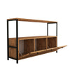 Asir Credenza con 3 ante Nero V2 Noce