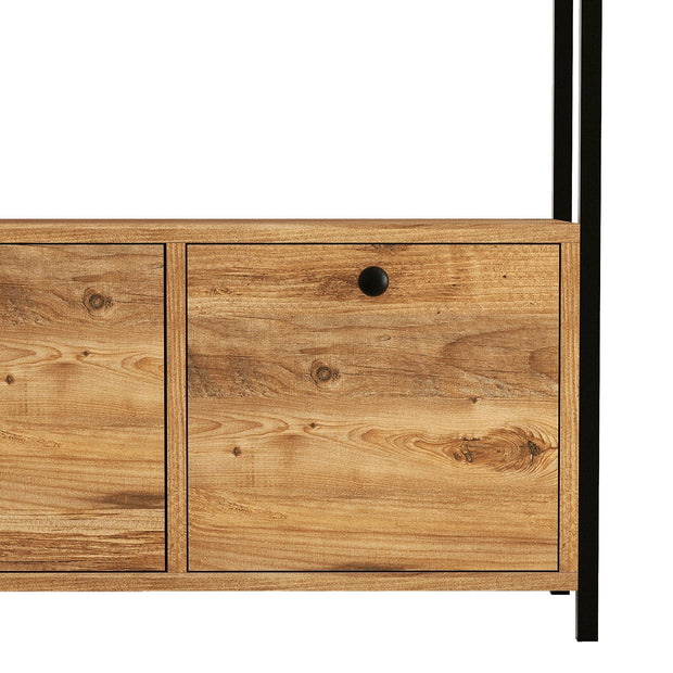 Asir Credenza con 3 ante Nero V2 Noce