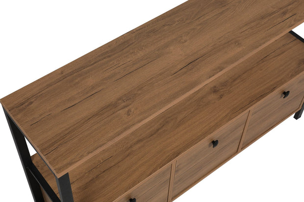 Asir Credenza con 3 ante Nero V2 Noce