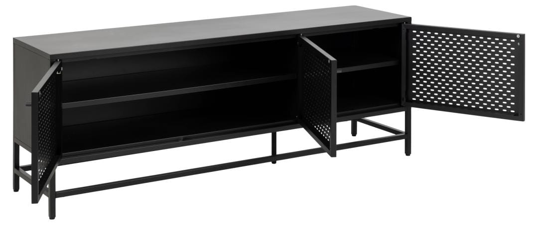 Actona Credenza con 3 ante Newcastle Nero