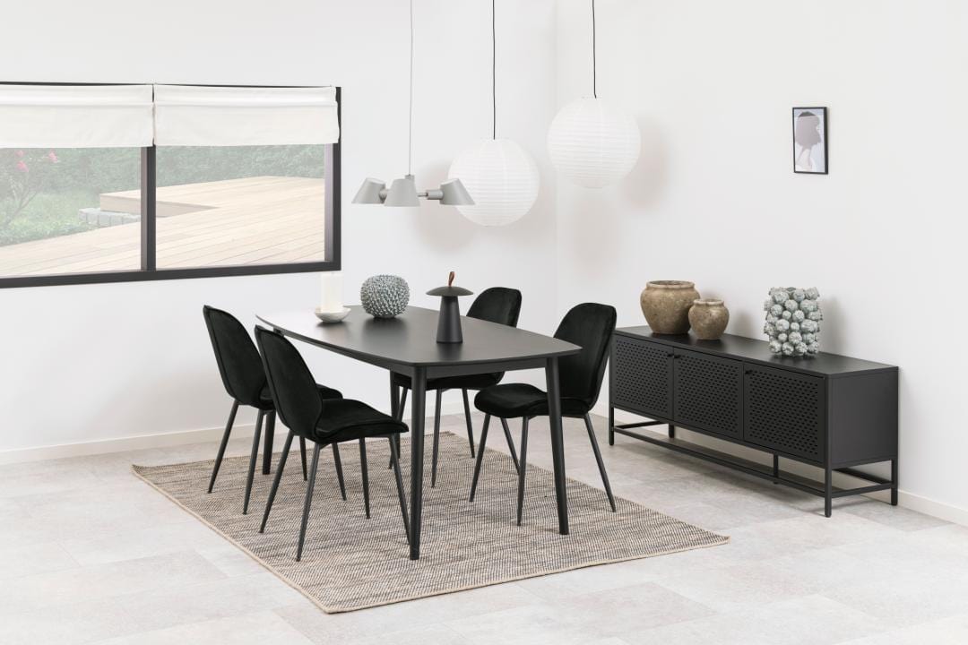 Actona Credenza con 3 ante Newcastle Nero
