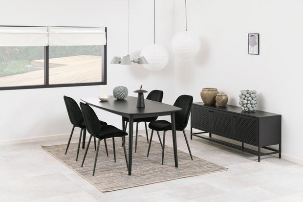 Actona Credenza con 3 ante Newcastle Nero
