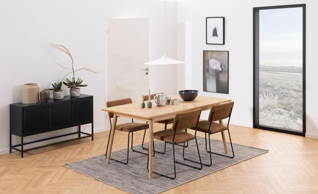 Actona Credenza con 3 ante Newcastle Nero