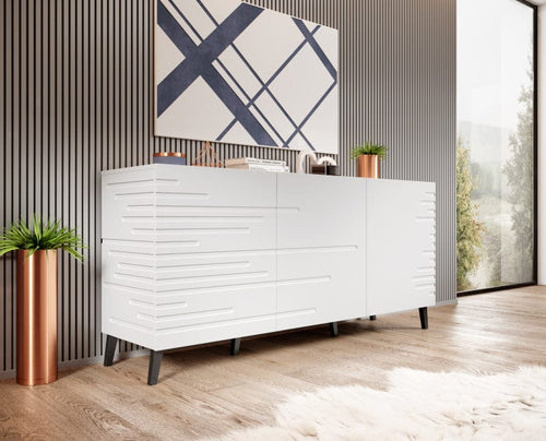 Halmar Credenza con 3 ante Nova Bianco