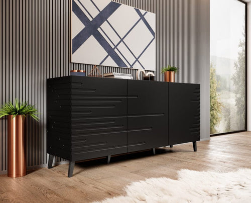 Halmar Credenza con 3 ante Nova Nero