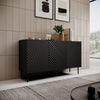 Halmar Credenza con 3 ante Onda Nero