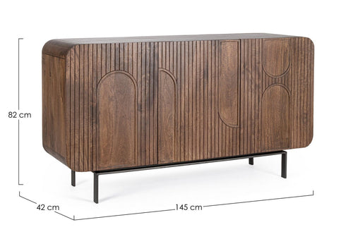 Bizzotto Credenza con 3 ante Orissa Naturale