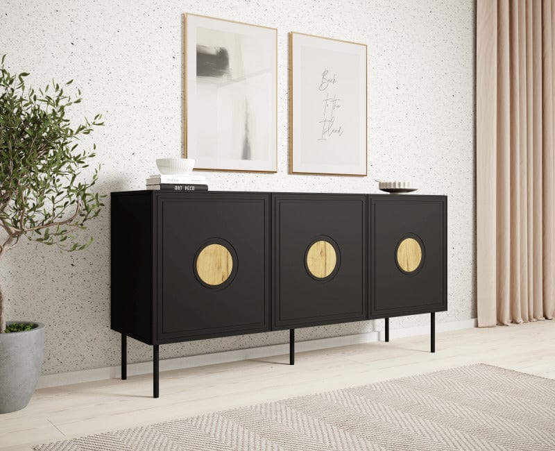 Halmar Credenza con 3 ante Palazzo Nero