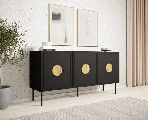 Halmar Credenza con 3 ante Palazzo Nero