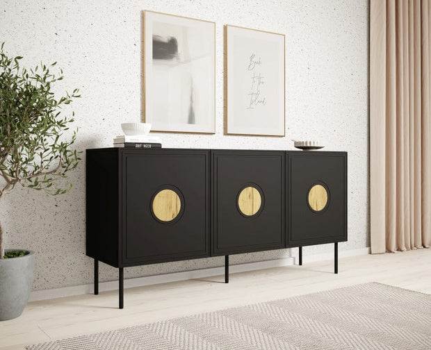 Halmar Credenza con 3 ante Palazzo Nero