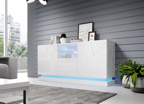 Halmar Credenza con 3 ante Qiu Bianco