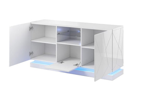 Halmar Credenza con 3 ante Qiu Bianco