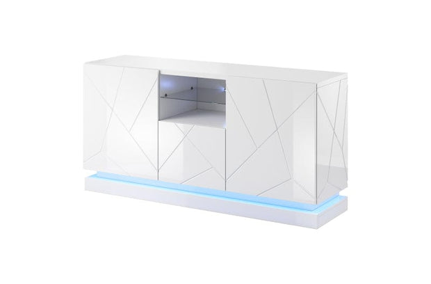 Halmar Credenza con 3 ante Qiu Bianco