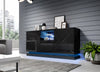 Halmar Credenza con 3 ante Qiu Nero