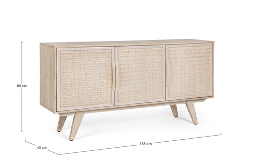 Bizzotto Credenza con 3 ante Sahana Naturale