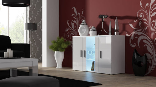 Halmar Credenza con 3 ante Soho Bianco