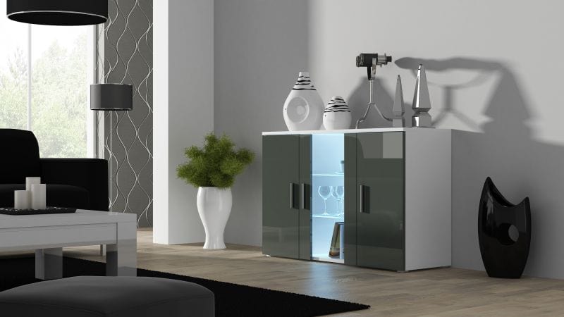 Halmar Credenza con 3 ante Soho Bianco