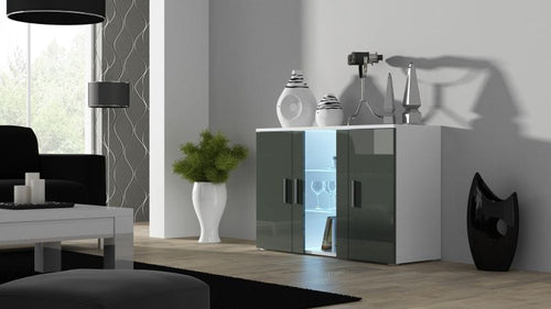 Halmar Credenza con 3 ante Soho Bianco