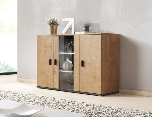 Halmar Credenza con 3 ante Soho Quercia