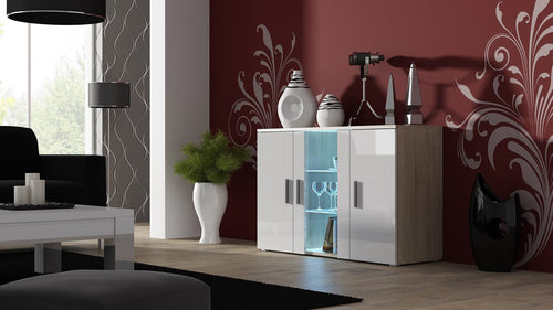 Halmar Credenza con 3 ante Soho Quercia