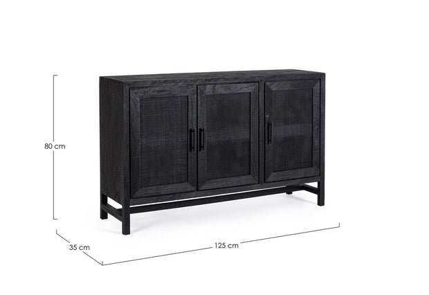 Bizzotto Credenza con 3 ante Weston Nero