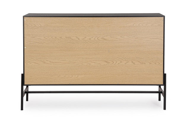 Bizzotto Credenza con 3 cassetti e 1 anta Allycia Nero