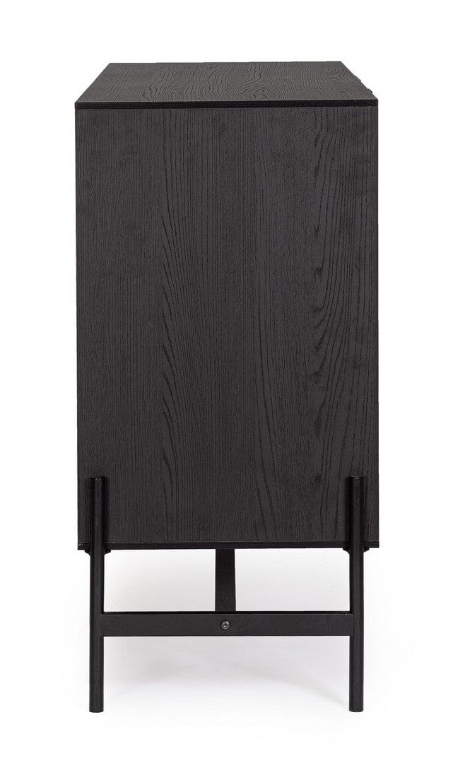 Bizzotto Credenza con 3 cassetti e 1 anta Allycia Nero