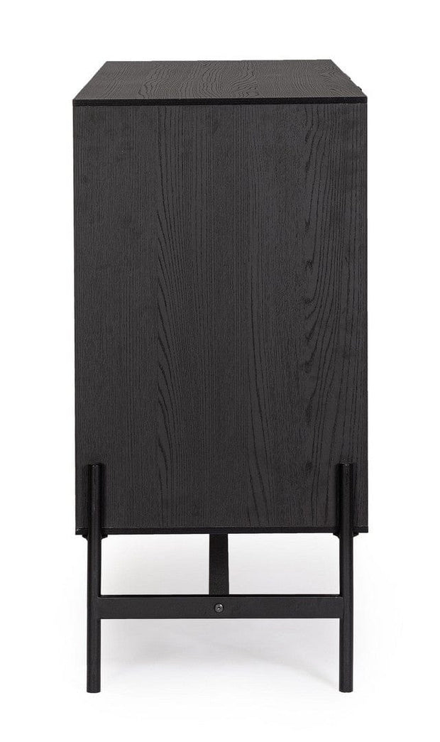 Bizzotto Credenza con 3 cassetti e 1 anta Allycia Nero