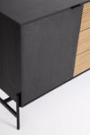 Bizzotto Credenza con 3 cassetti e 1 anta Allycia Nero
