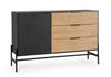 Bizzotto Credenza con 3 cassetti e 1 anta Allycia Nero