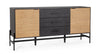 Bizzotto Credenza con 3 cassetti e 2 ante Allycia Nero