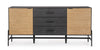 Bizzotto Credenza con 3 cassetti e 2 ante Allycia Nero