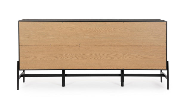Bizzotto Credenza con 3 cassetti e 2 ante Allycia Nero