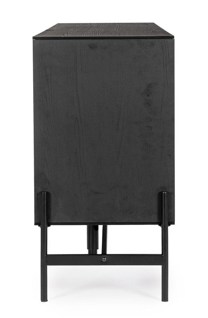 Bizzotto Credenza con 3 cassetti e 2 ante Allycia Nero