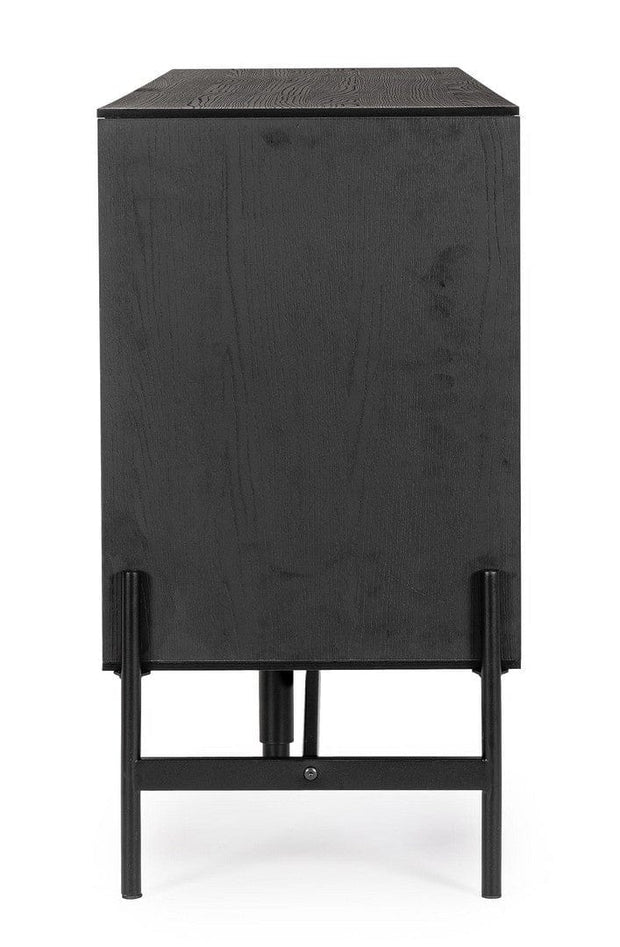 Bizzotto Credenza con 3 cassetti e 2 ante Allycia Nero