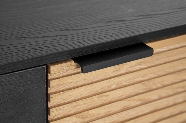 Bizzotto Credenza con 3 cassetti e 2 ante Allycia Nero
