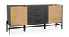 Bizzotto Credenza con 3 cassetti e 2 ante Allycia Nero