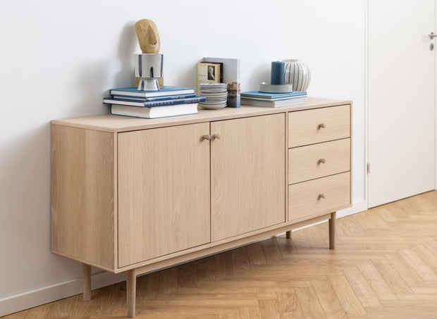 Actona Credenza con 3 cassetti e 2 ante Aston Naturale
