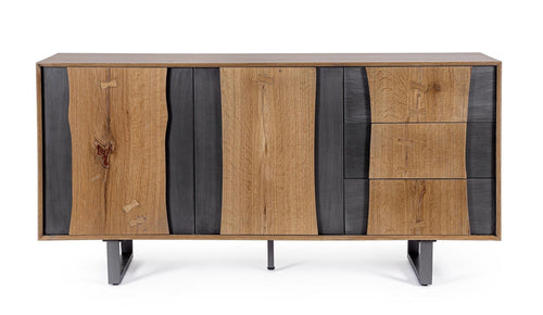 Bizzotto Credenza con 3 cassetti e 2 ante Garwood Naturale