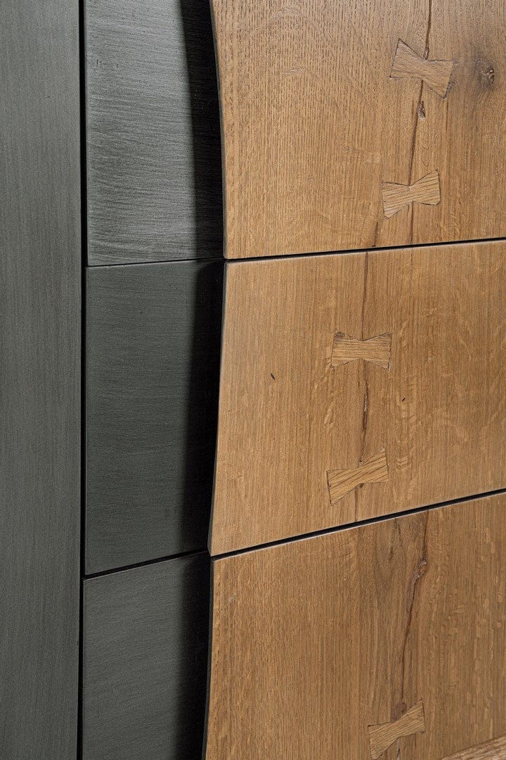 Bizzotto Credenza con 3 cassetti e 2 ante Garwood Naturale