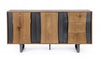 Bizzotto Credenza con 3 cassetti e 2 ante Garwood Naturale