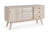 Bizzotto Credenza con 3 cassetti e 2 ante Indira Naturale