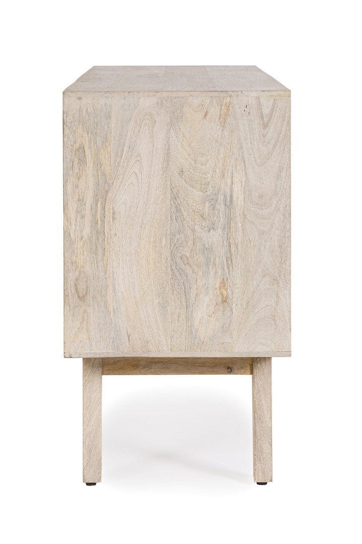 Bizzotto Credenza con 3 cassetti e 2 ante Indira Naturale