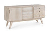 Bizzotto Credenza con 3 cassetti e 2 ante Indira Naturale