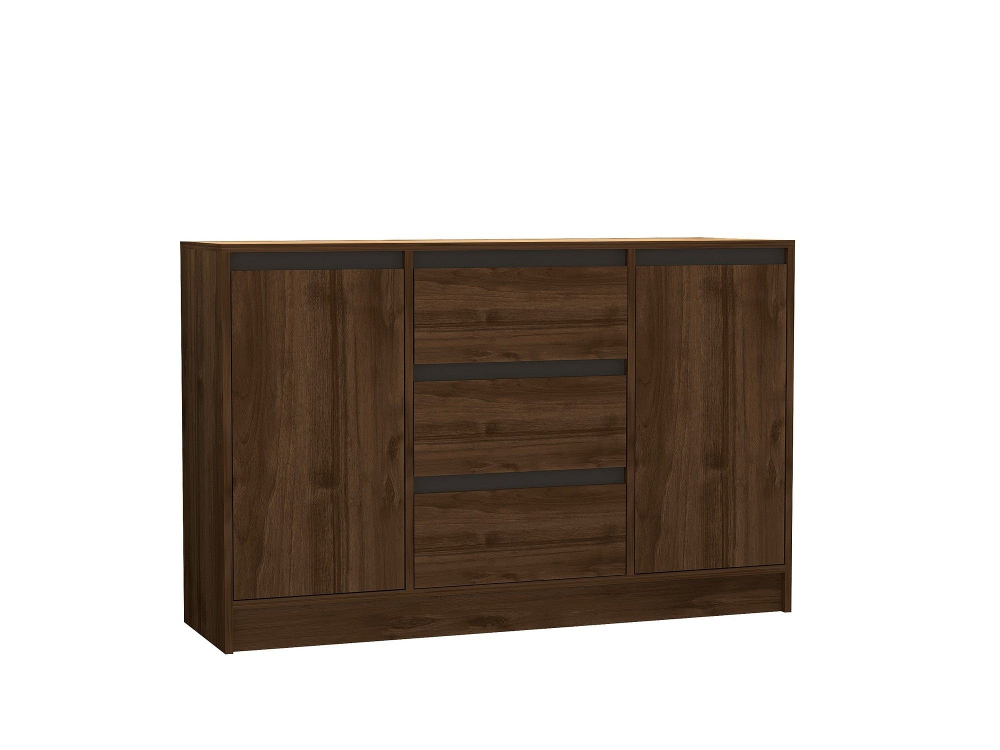 Asir Credenza con 3 cassetti e 2 ante Onat Antracite