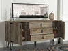 Asir Credenza con 3 cassetti e 2 ante Patik Naturale