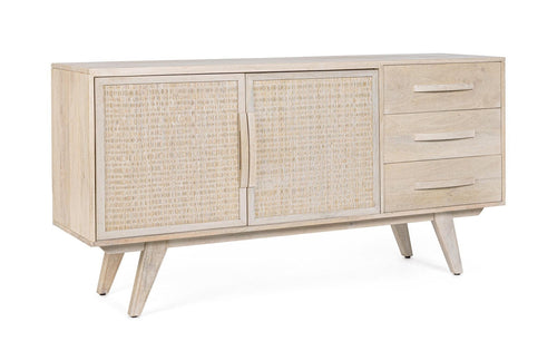 Bizzotto Credenza con 3 cassetti e 2 ante Sahana Naturale